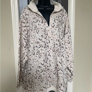 Aerie Leopard Print Pullover